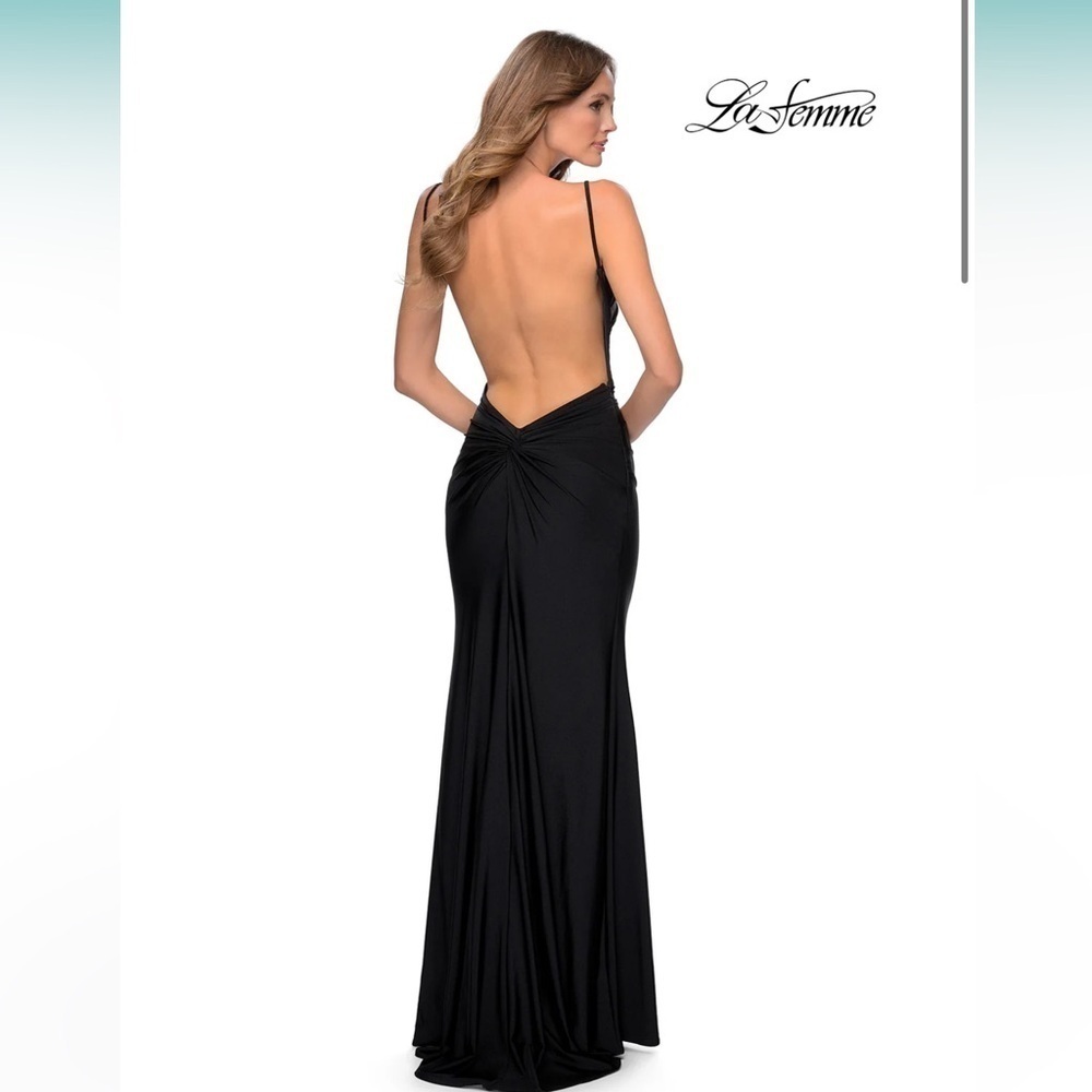 New! La Femme 28287 Evening Dress 🖤 Size 6 NWT